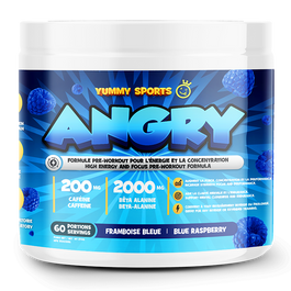 Angry Pre-Workout - Blue Raspberry