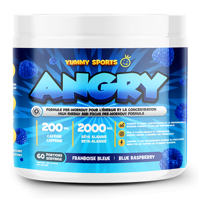 Angry Pre-Workout - Blue Raspberry