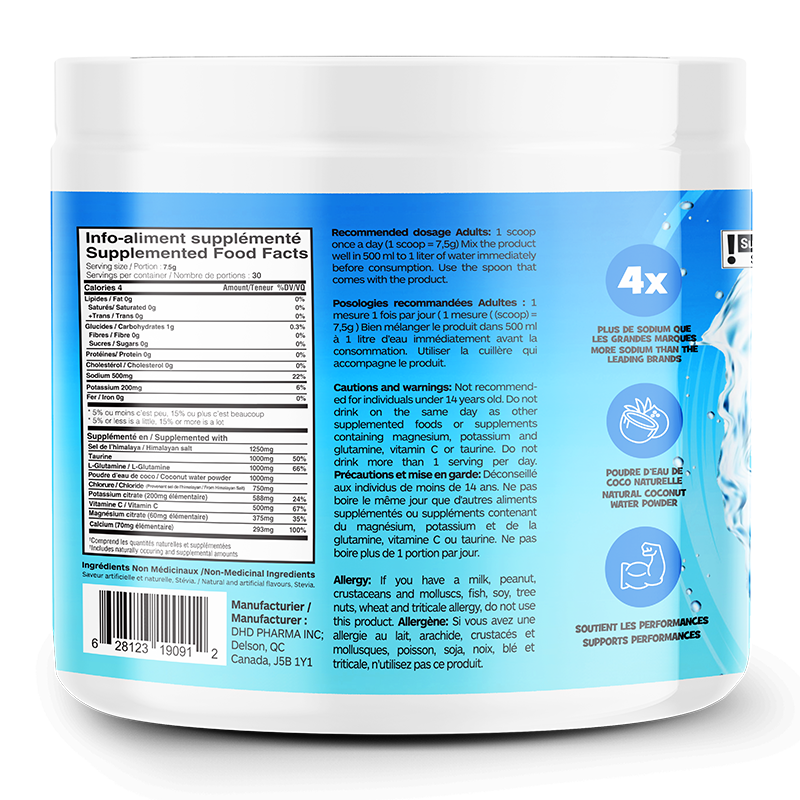 Hydra+ Electrolytes 30 servings - Blue Raspberry