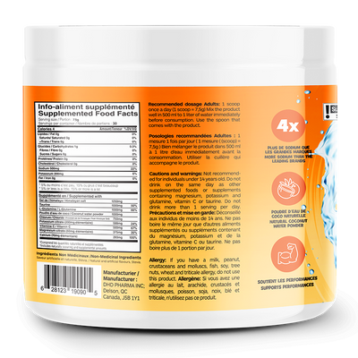 Hydra+ Electrolytes 30 servings - Peach