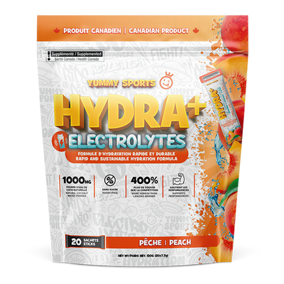 Hydra+ Electrolytes - 20 sticks bag - Peach