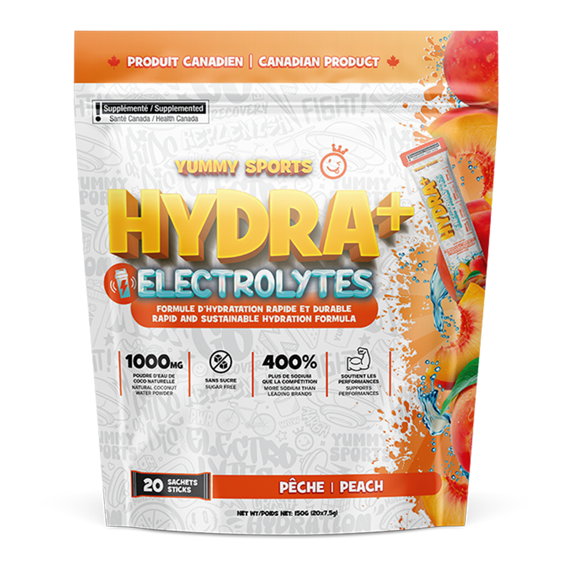 Hydra+ Electrolytes - 20 sticks bag - Peach