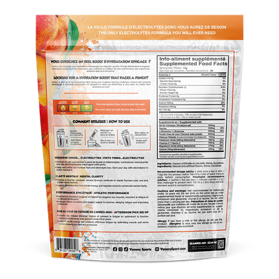 Hydra+ Electrolytes - 20 sticks bag - Peach